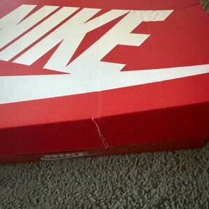 Nike Red and White Athletic Shoes
